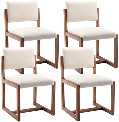 Amazon.com - DUOMAY Upholstered Dining Chairs Set of 4, Mid-Century ...
