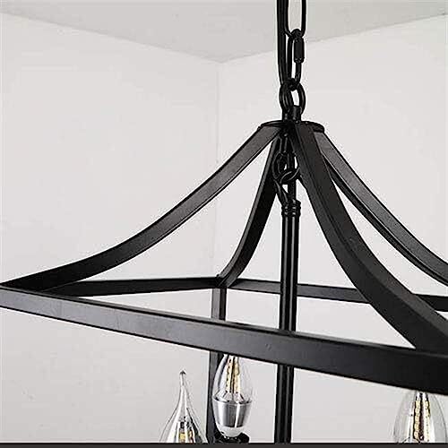 Lustre industriel couloir d'entrée et chambre suspension noire E12 - 6
