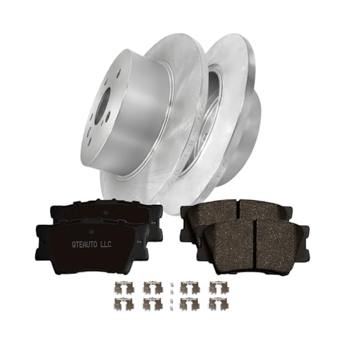 Image of PM Auto Set of 6 Rear 281mm Disc Brake Rotors-Ceramic Brake Pad Kit Replacement For 2008-2012 Toyota Avalon