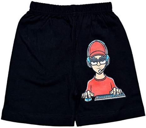 T2F Boy's Printed Cotton Regular Fit Shorts(Pack of 5)