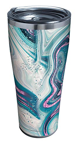 Tervis Purple Teal Marble Triple Walled Insulated Tumbler, 30 oz, Stainless Steel
