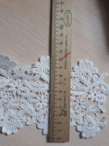 Yulakes Ruban De Dentelle Vintage En Coton Blanc 7cm - 2,74m Pour Couture Et Décoration