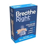 Breathe Right Original Tan, Beige Small/Medium 30 Pieces, Nasal Strips for Snoring, Nose Strips for Breathing, Blocked Nose Relief, Drug-free Snoring Aid for Men and Women, Packaging may vary