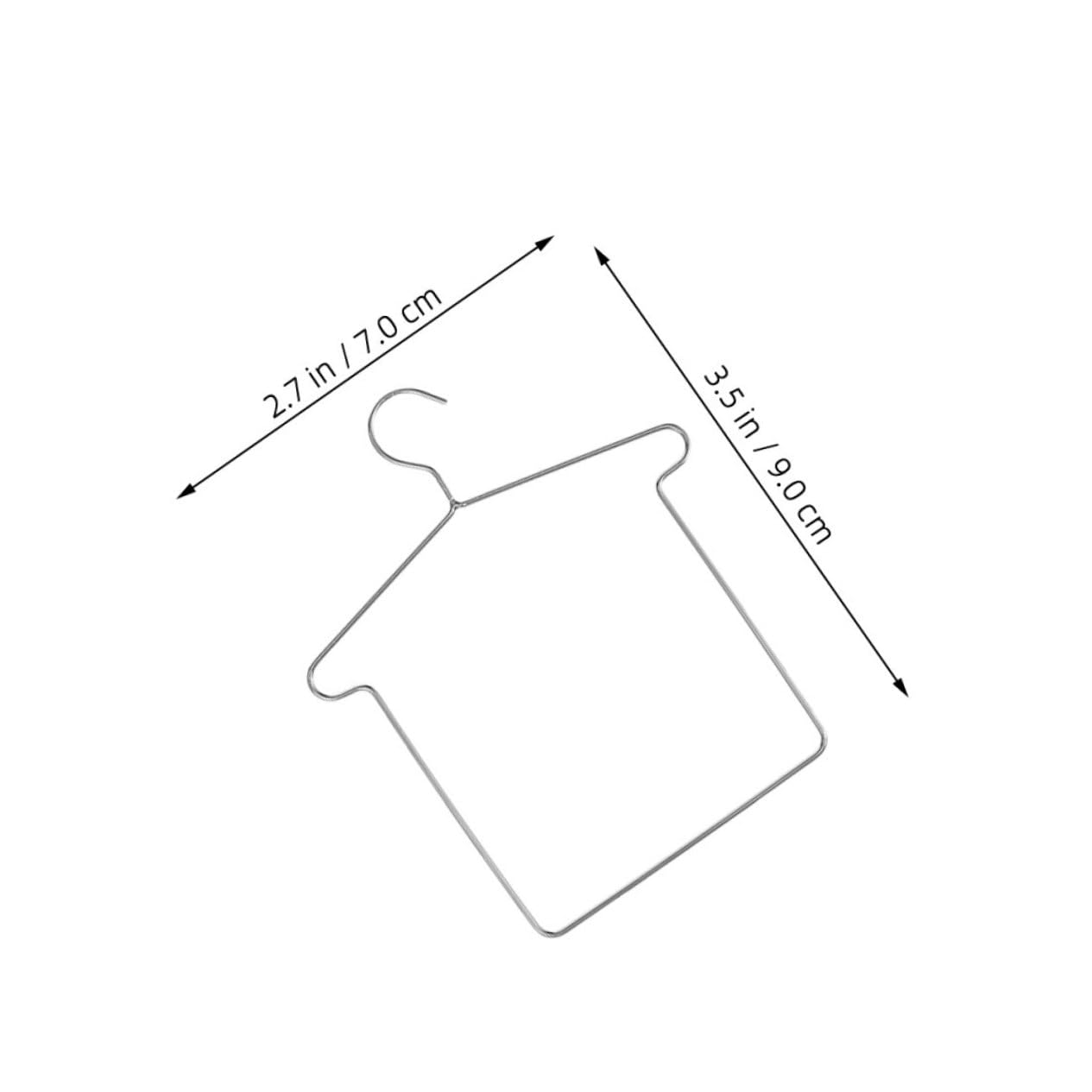 KICHOUSE 5 Sets Mini Clothes Hanger Doll Garment Hangers Doll Coat Holder Doll Clothes Support Baby Clothes Hook for Doll Clothes Gown Dress Outfit Hanging Closet Accessories