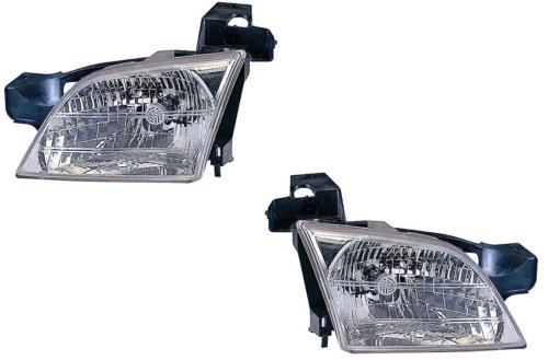 1999-2005 (2000 2001 2002 2003 2004 99 00 01 02 03 04 05) Pontiac Montana Headlight Assembly - One Pair (Both Driver and Passenger Sides) - DOT Certified Headlamp