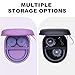 Headphone Case Compatible with JBL Tune 520BT/ 720BT/ 770NC/ 670NC, Soundcore by Anker Q20i/Q30, Sony WH-CH720N/WH-CH520, BERIBES, KVIDIO, TOZO HT2 Headphones, Travel Hard Purple Case by DR·AMIU