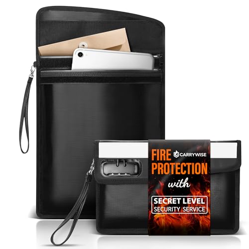 Pochette ignifuge étanche pour sécuriser vos passeports et espèces à la maison
