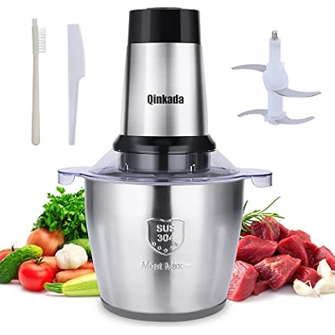 Qinkada Electric Meat Grinder with 500W Motor and 3.5L Bowl Cover