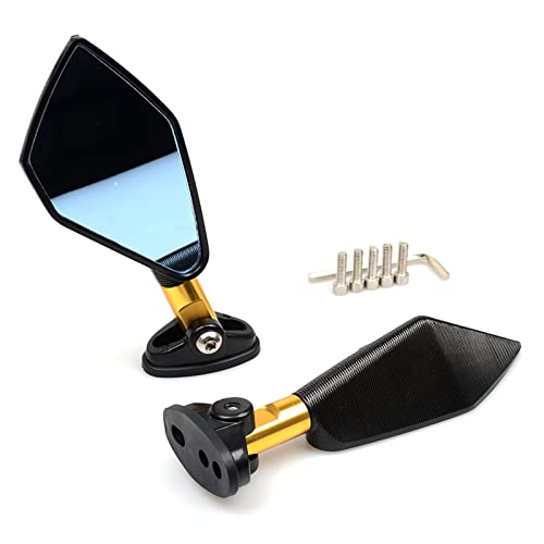 Espejos retrovisores para motocicleta HONDA VTX1300 y CBR600 F4i lateral negro