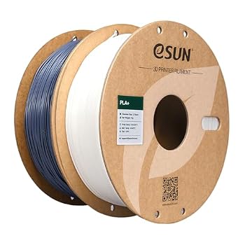 eSUN PLA+ Filament 3D Printer Filament PLA Plus 2KG White+Grey