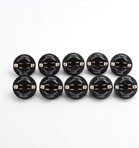Partsam 10x T10 168 Twist Lock Wedge instrument Panel Dash Light Bulb Base Sockets