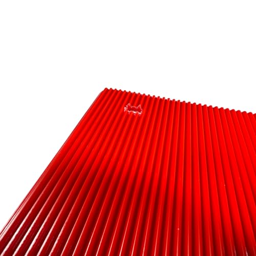 Image of BST BSSP 2PCS 24 inchx24 inch Red Straight Heavy Duty Polymer Mud Flaps, Universal Splash Mud Guard Mudflap for Semi Trucks Tractor Trailer