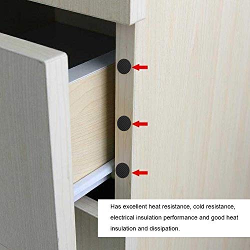 Siliconen Pads Vilt Sticky Pads, Vloer Meubelbeschermers Zwart 15mmx2mm Ronde Pads Stippen, voor Vloermeubels - Image 8
