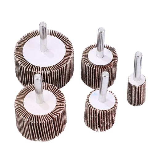 Rueda de lija con mango abrasivo para amoladora recta y pulido de roca