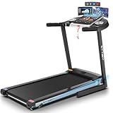 SYTIRY Treadmills for Home with TV Screen and WiFi,Smart Foldable Treadmill Machine,3D Virtual Sports Scene,HiFi Speakers,Popular APP for Social Networking,Video,and Search,Walking Treadmill