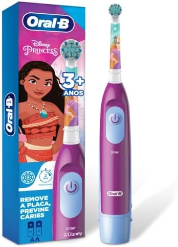 Oral-B Escova de Dente Elétrica Infantil a Pilhas Disney Princess...