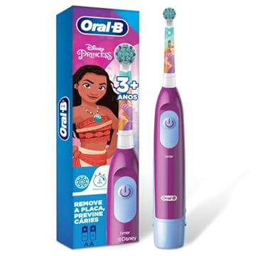 Escova Dental Oral-B Disney Princesas + 2 Pilhas AA