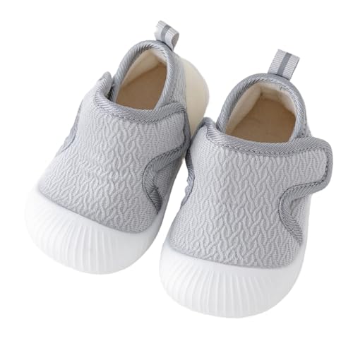 Baby Sneakers Girls Boys Lightweight Breathable Mesh First Walking Shoes 0‐18 Months Walking Shoes Slip On Barefoot