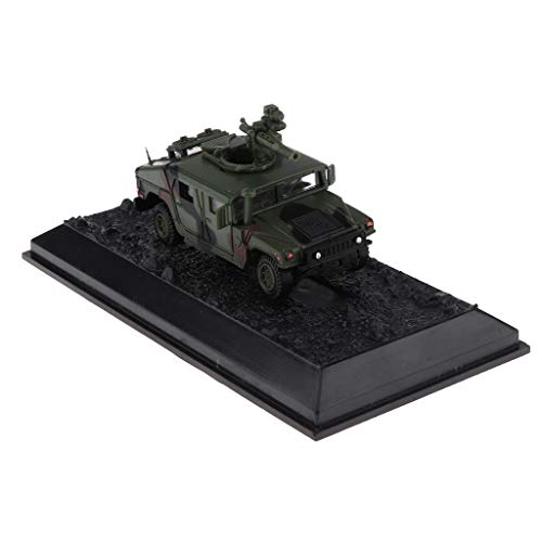 Flameer 1/72 Scale Diecast Army Humvee Battlefield Vehicle Model Toys