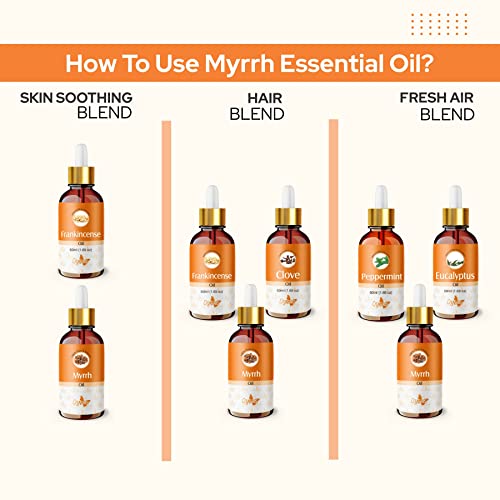Image of Crysalis Myrrh Oil (Commiphora Myrrha) |100% Pure & Natural Undiluted Essential Oil Organic Standard| For Skin Care, Hair, Nourish & Hydrate, Aromatherapy, Massage 30ml