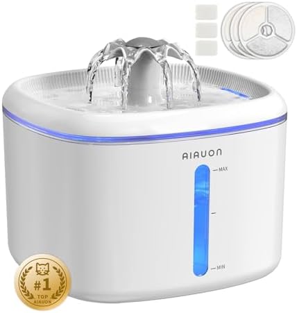 Cat Water Fountain,84oz/2.5L Pet Cat Fountain – Ultra Quiet Upgraded Automatic Pet Water Dispenser with 3 Replaceable Filters, Indoor Cat & Dog Drinking Bowl Cat Water Fountain,84oz/2.5L Pet Cat Fountain – Ultra Quiet Upgraded Automatic Pet Water Dispenser with 3 Replaceable Filters, Indoor Cat & Dog Drinking Bowl