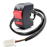 Kill Switch On Off Button with 2 pin for ATV Motorcycle Scooter Go Kart Engine Off Road Dirt Bike Mini Bikes 7/8'' 22mm Handle Bar Parts