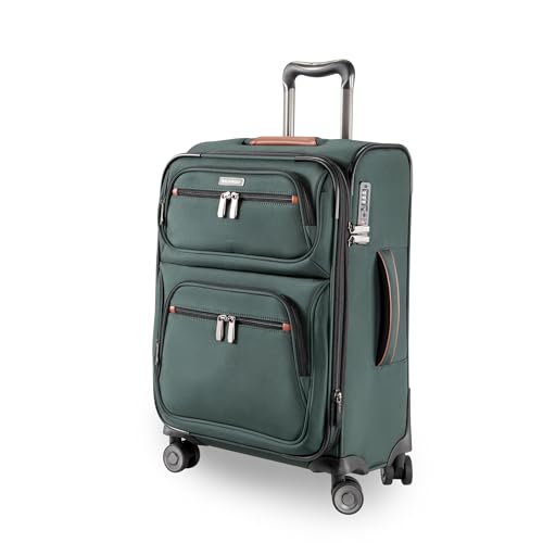 Image of Ricardo Beverly Hills Montecito 3.0 Softside Luggage Collection Expandable Suitcases with Wheels and TSA Lock, 21 Carry-on (Hunter Green, 21-inch Carry-on)