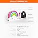 amezin Rainbow Night Light,0.5w Plug in Night Light for Kids, LED Dusk to Dawn Sensor Cute Nursery Gift Nightlight for Baby Children Girl Boy Toddler