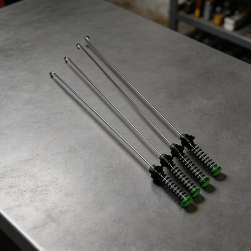 洗濯機用サスペンションロッドキット W11130362 互換 59cm 防振ダンパー 4 本セット 純正部品相当 耐久性プラスチック製 衝撃吸収 安定性向上 交換用吊り棒 取り付け簡単 工具不要 多機種対応 洗濯機修理パーツ ホームメンテナンス用品
