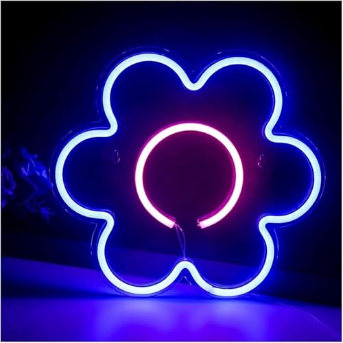 Enseigne au Néon Fleur LED avec Fixation Murale Suspendue - 6