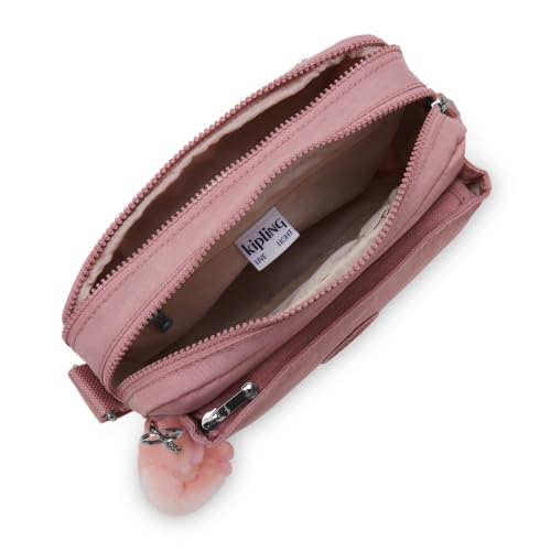 Image of Kipling Women's Abanu Medium Crossbody Bag, Lightweight, Adjustable Nylon Waist Pack with Multi-Compartment Zip Pockets