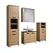Produktbild trendteam smart living - Badkombination - Badezimmer - Follow - Aufbaumaß (BxHxT) 215 x 196 x 35 cm - Farbe Artisan Eiche mit Matera - 2228903E2