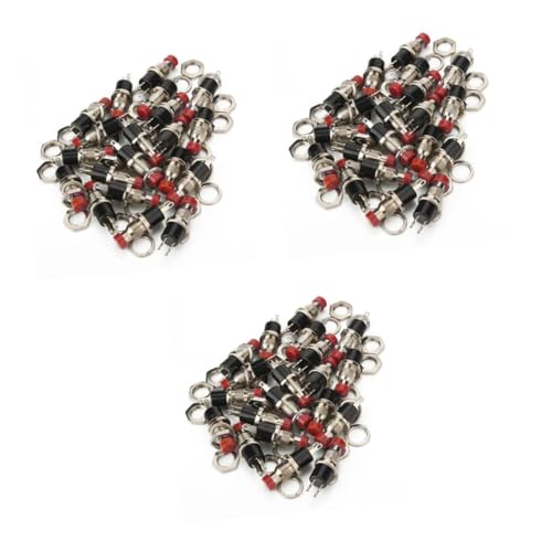 Interruptor botón mini rojo de 60 piezas tipo momentáneo para proyectos electrónicos y prototipos 6
