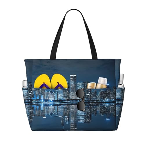 Sac fourre-tout noir Chicago grand sac de shopping hobo et sac à main de travail