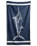 The Royal Standard Marlin Quick Dry Microfiber Giant Beach Towel