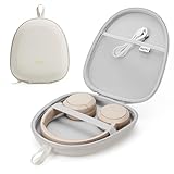 Kopfhörer Taschen Over Ear Hart für JBL/Soundcore/Sony/Bose/BERIBES, Ultra-dünne Reise Kopfhörer Hülle Case Tragbar Universal für die meisten Drehbare Kopfhörer (Beige)
