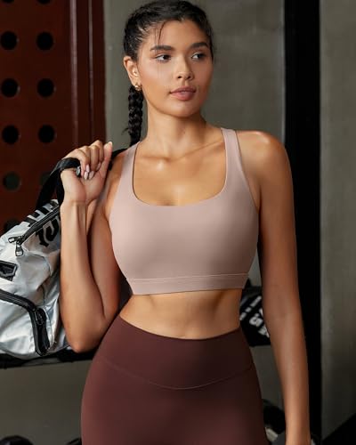 Image of RUNNING GIRL Sports Bras for Women, Molded Cup High Impact Sports Bra Workout Bras for Women High Support Racerback