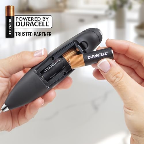Image of Zulay Kitchen Powerful Milk Frother Wand With Duracell Batteries - Ultra Fast Handheld Drink Mixer - Electric Whisk Foam Maker for Coffee, Lattes, Cappuccino & Matcha - Z1 Motor - New Black