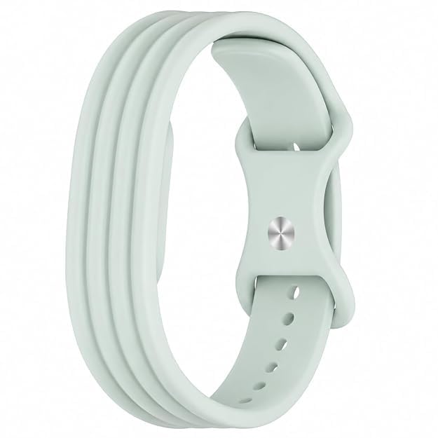 Techmount New Launch Super Soft Silicone Band Strap Compatible WIth Google Fitbit Air Band Sweatproof Water Resistant Comfortable & Breathable Sport Strap for Fit Bit Air Women Men (WATCH NOT INCLUDED) (GREEN)