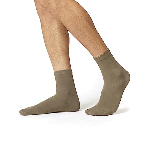 Image of Jacob Alexander Pair of Adult Solid Crew Dress Socks