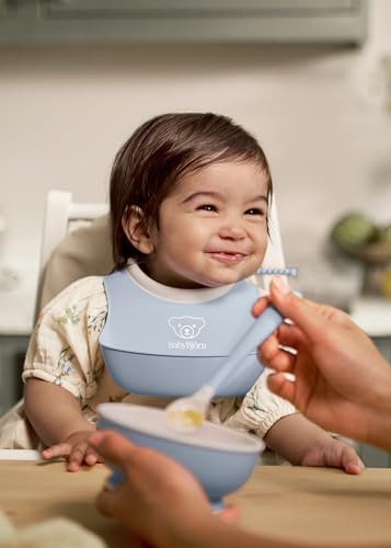 BabyBjörn Baby Feeding Set, 3 pcs, Powder Blue, Powder Green - Image 4