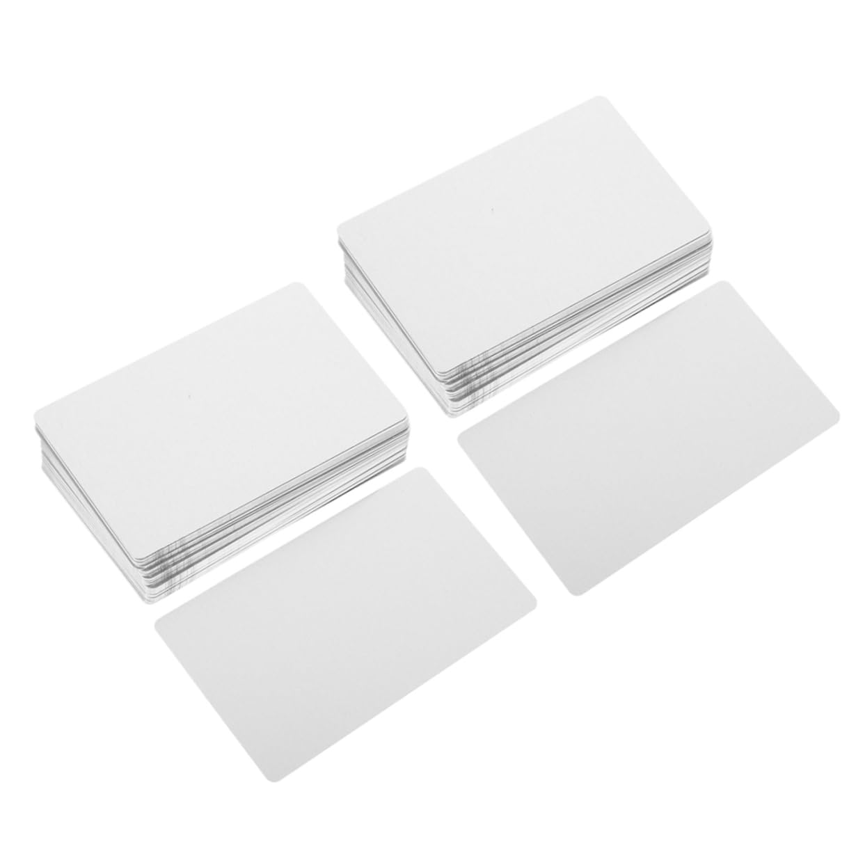 jojofuny 200pièces Cartes De Visite Métal Vierges Lot Pour Impression Diy Adaptées Usage Personnel Et Professionnel