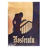 Nosferatu Metal Wall Art. Classic Movie Posters. Handmade. Copper, Brass, Stainless Steel Material and Custom Sizes. Home Theater Decor. Ready to Hang. (17, Inches, 12, Inches)