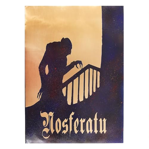 Nosferatu Metal Wall Art. Classic Movie Posters. Handmade. Copper, Brass, Stainless Steel Material and Custom Sizes. Home Theater Decor. Ready to Hang. (17, Inches, 12, Inches)