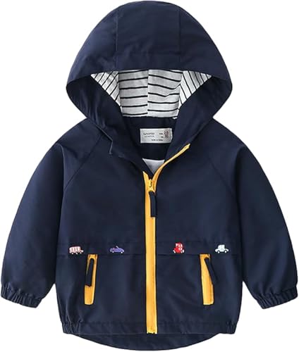 Toddlers Windbreaker Jacket Little Boys Hooded Coat Spring lightweight windproof jackes for toddler baby Casual Outerwear