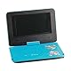 Tragbarer DVD-Player mit Großem Schwenkbarem Bildschirm, 806 Mobiler DVD-Player, 1500 MAh, Wiederaufladbar, Unterstützt Synchronisierung von TV/SD-Karte/USB/Region (Rot)