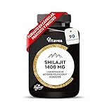 Shilajit 1400mg - Extracto puro de Shilajit proveniente del Himalaya - Salud de articulaciones y huesos - Apoyo inmunológico - Alto contenido en ácidos fúlvicos - 3 cápsulas al día - Vitavea