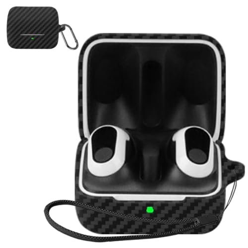 For INZONE Buds WF-G700N �P�[�X�yLAZIRO �V�J���z�Y�f�@�ۃe�N�X�`�� �_�炩�ȃV���J�Q���̃X�|�[�c�N�[���ȃf�U�C�� �����[�d�\ �Ռ��z�� �h�� �h�o �y�� �����h�~�p�̃t�b�N�𓋍ڂ��� �X�����\�t�g �P�[�X�J�o�[ �����h�~ 
