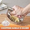 2026 New Garlic Press 304 Stainless Steel, Garlic Press Rocker Set Kitchen Gadgets Garlic Mincer Garlic Crusher, Heavy Duty Mincer Tool Garlic Chopper Garlic Presser Mincer #4