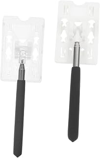 Telescoping Parking Permit Holder Extendable Rod for Vehicle Registration Parking Card Compact User-Friendly Design for Easy Toll Swiping